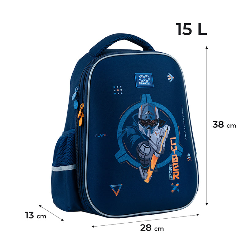 Рюкзак GoPack Education напівкаркасний GO24-165M-8 Cyber Game