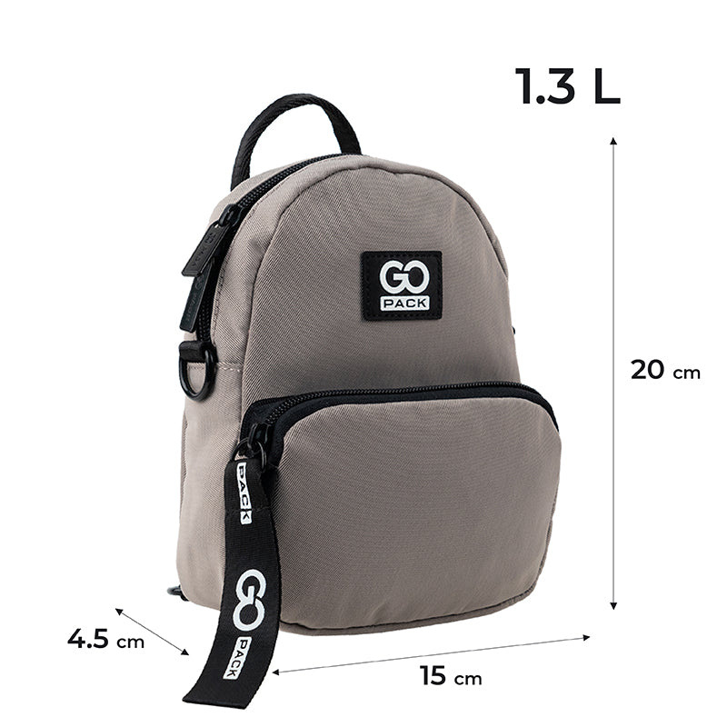 Міні рюкзак-сумка GoPack Education GO24-181XXS-1 бежевий