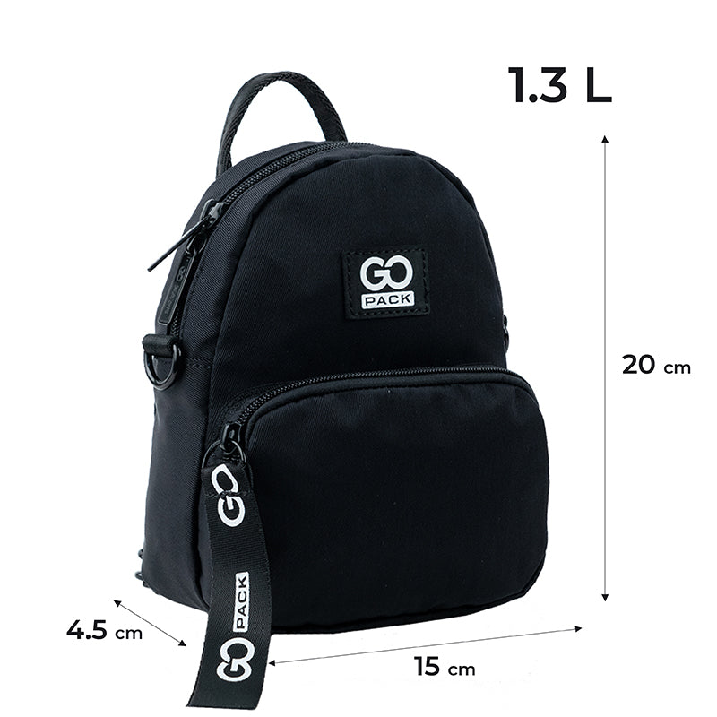 Міні рюкзак-сумка GoPack Education GO24-181XXS-4 чорний