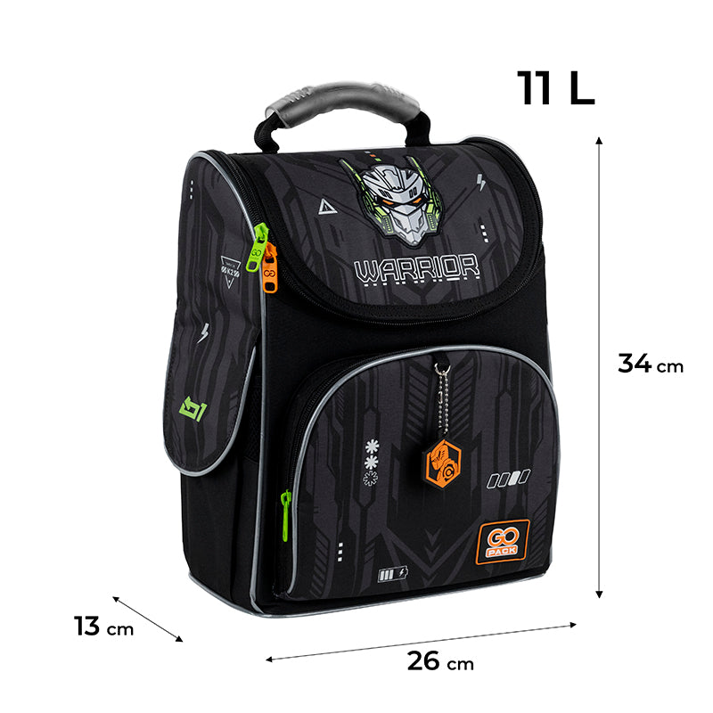 Рюкзак шкільний каркасний GoPack Education Warrior GO25-5001S-8