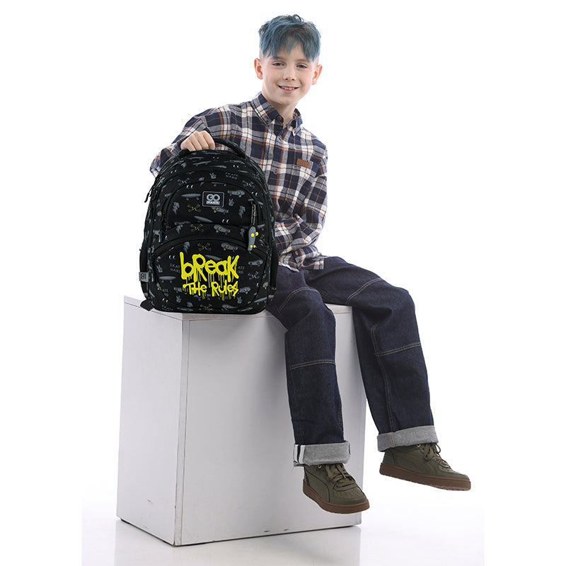 Рюкзак шкільний GoPack Education Break The Rules GO25-175M-6