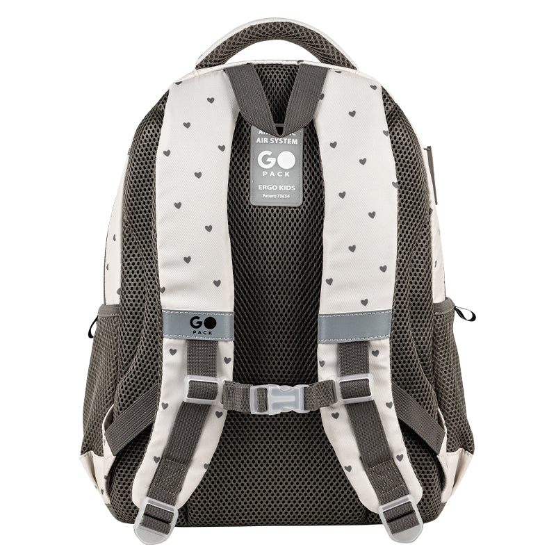 Рюкзак шкільний GoPack Education Beige Polka Dots GO26-182M-3