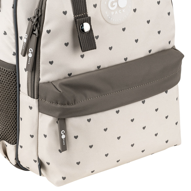 Рюкзак шкільний GoPack Education Beige Polka Dots GO26-182M-3