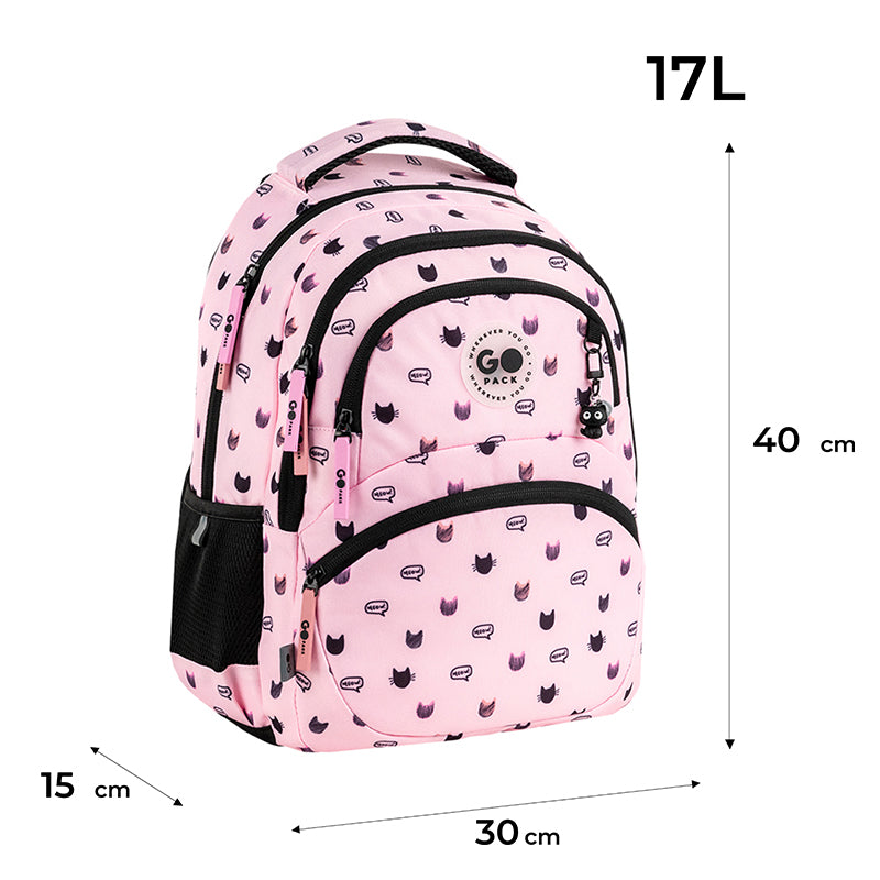 Рюкзак шкільний GoPack Education Meow Cats GO26-175M-1
