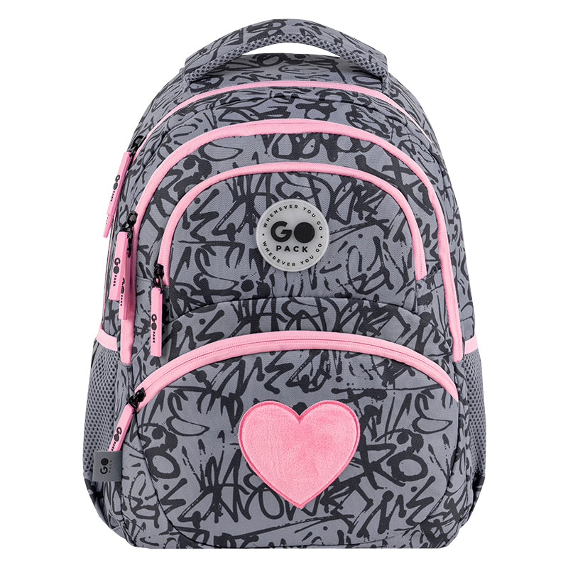 Рюкзак шкільний GoPack Education Fluffy Heart GO26-175M-4