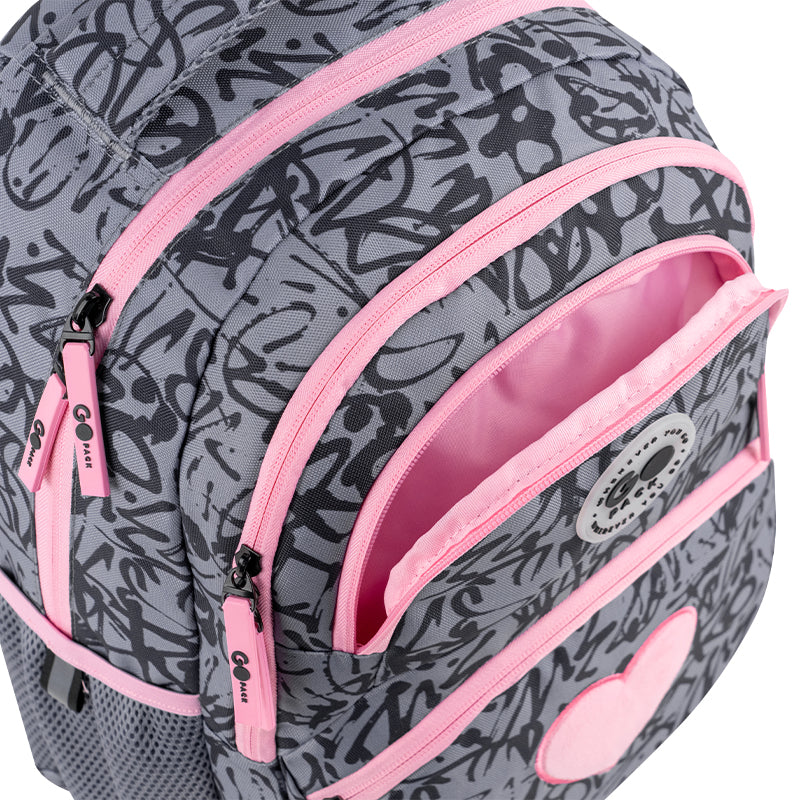 Рюкзак шкільний GoPack Education Fluffy Heart GO26-175M-4