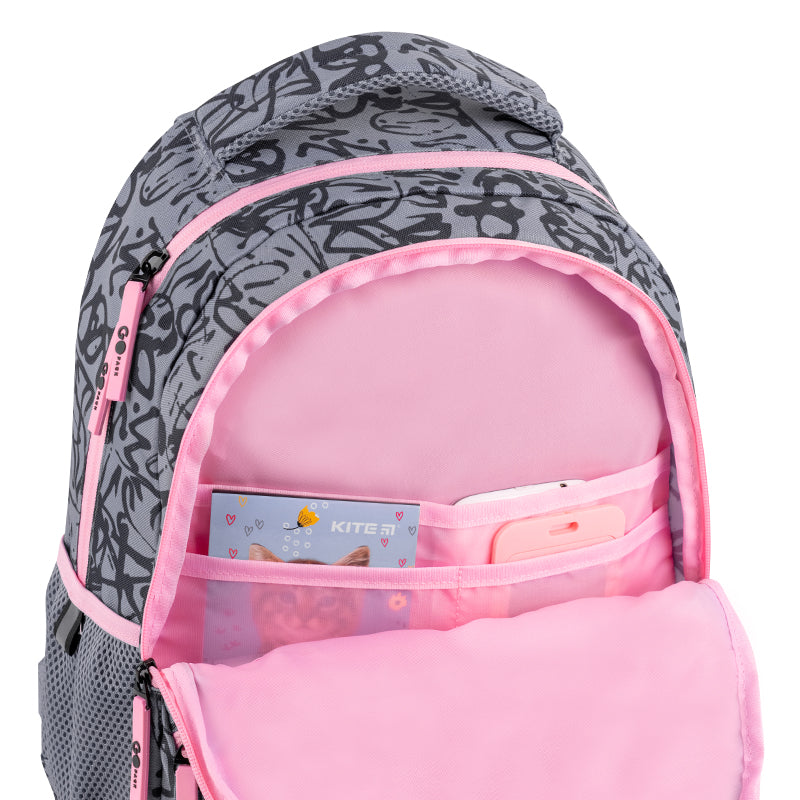 Рюкзак шкільний GoPack Education Fluffy Heart GO26-175M-4