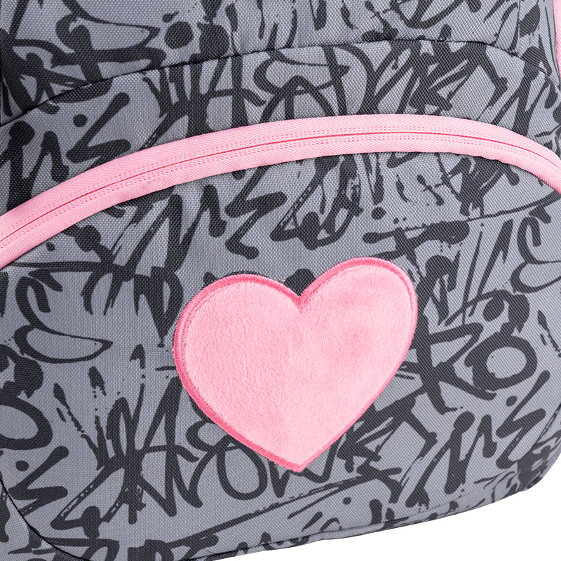 Рюкзак шкільний GoPack Education Fluffy Heart GO26-175M-4