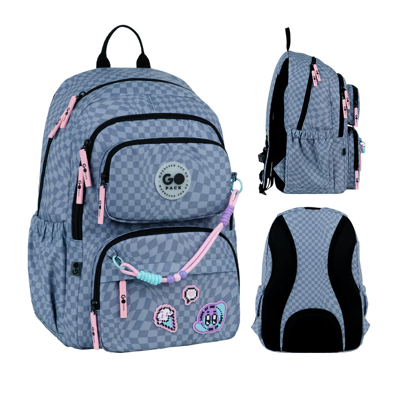 Рюкзак шкільний GoPack Education Pixel Mood GO26-120M-2