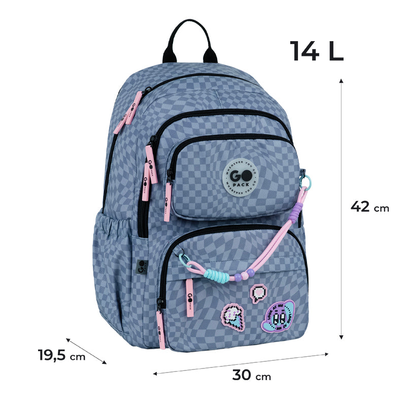 Рюкзак шкільний GoPack Education Pixel Mood GO26-120M-2